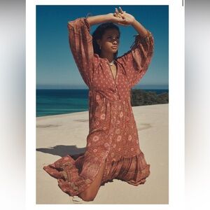 Spell and the Gypsy Collective Utopia Gown in Berry size XS